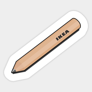 Iconic Ikea's Pencil Sticker